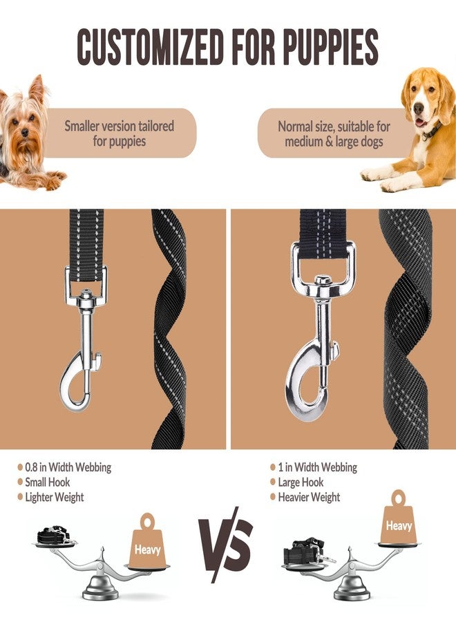 Lukovee Dog Car Seat Belt, 2 Pack Headrest Restraint Seatbelt, Adjustable Pet Safety Leads with Reflective Elastic Bungee for Dog Harness Collar Travel Daily Use (Black,Small, Headrest+Clip) - Image 2